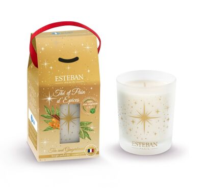 ES-Świeca świąteczna 180g Tea and Gingerbread '24