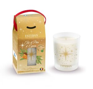 ES-Świeca świąteczna 180g Tea and Gingerbread '24