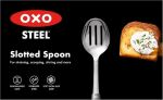 OXO-Łyżka cedzakowa stalowa, STEEL - 7