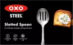 OXO-Łyżka cedzakowa stalowa, STEEL - 7