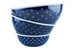 Misa emaliowana granatowa w białe kwiatki Riess Dirndl 26 cm - 2