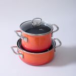 Kuchnia premium + zdrowe gotowanie = Garnek emaliowany 3,5 l RIESS Corall