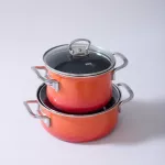 Kuchnia premium + zdrowe gotowanie = Garnek emaliowany 3,5 l RIESS Corall