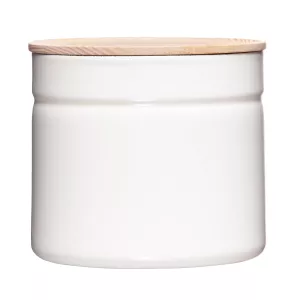 Pojemnik kuchenny biały szeroki 12 cm Riess