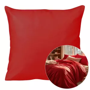 Poszewka satyna bawełna czerwony 029/40x40.