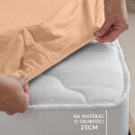 Prześcieradło jersey elastan z gumką PINK/RÓŻ/220x200x30 - 6