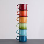 Kubek ceramiczny 1l pomarańczowy Riess Corall - 4