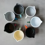 Kubek ceramiczny 1l pomarańczowy Riess Corall - 2