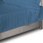 Prześcieradło satyna bambusowo-bawełniana STRIPE CORNFLOWER/160x240 - 3