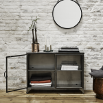 Kredens DOWNTOWN metalowy niski w kolorze czarnym Nordal - 2