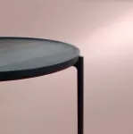 SAVOYE table top ø90 cm, stained oak - 2