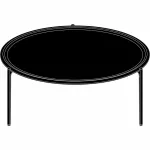 SAVOYE table top ø90 cm, stained oak - 4