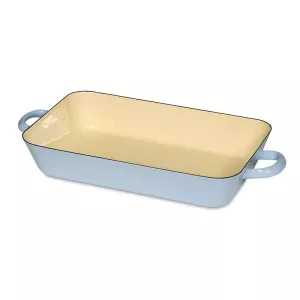 Brytfanna emaliowana niebieska 33x20 cm Riess Pastell