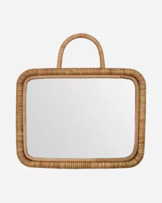 Lustro rattanowe Japandi 32x3x24 cm Meraki