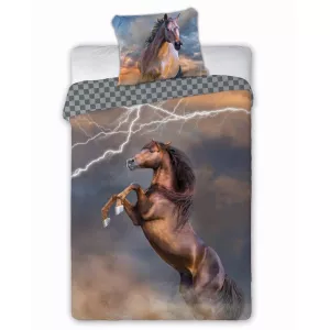 Pościel bawełna 160x200+1p70x80 Konie 003