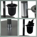 KELA-Stojak WC+szczotka toaletowa antracyt Sinerio - 3