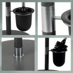 KELA-Stojak WC+szczotka toaletowa antracyt Sinerio - 3