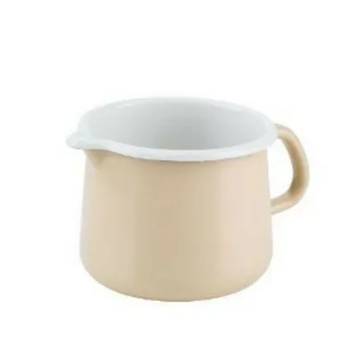 Kubek ceramiczny z dzióbkiem 1l kremowy Riess Cappuccino