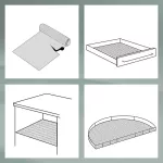 KELA-Mata antypośli. do szuflad ciemnoszara Solett - 3