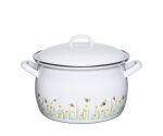 Garnek emaliowany 3,5 l biały w pszczółki Riess BIENE - 2