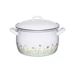 Garnek emaliowany 3,5 l biały w pszczółki Riess BIENE - 2
