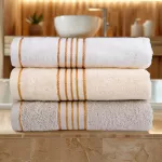 Ręcznik D Bawełna 100% Tiwano Jasny Popiel + Fuksja (P) 2x50x90+2x70x140 kpl. - 3