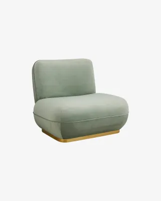 Fotel wypoczynkowy do salonu ISEO 79x101 cm miętowy Nordal