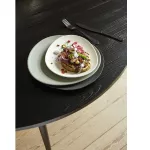 Stół do jadalni drewniany okrągły czarny Black Wood Nordal - 2