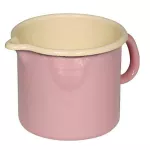 Różowy kubek z dzióbkiem emaliowany 1 l Riess Pastell - 2