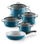 Garnek ceramiczny turkusowy 6,5l Riess Aquamarin seria Premium - 3