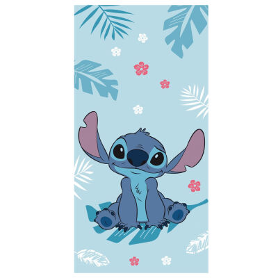 Ręcznik bawełniany 70x140 Lilo i Stitch niebieski
