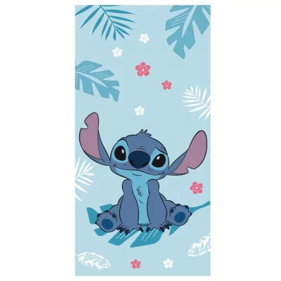 Ręcznik bawełniany 70x140 Lilo i Stitch niebieski