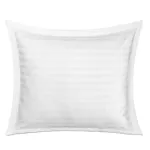 Pościel satyna bambusowo-bawełniana (P) STRIPE WHITE/160x200 +2x70x80 z listwą +4x40x40 BAMBOO - 7