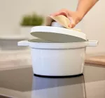 Garnek ceramiczny 2l Aromapots biały 24 cm niski Riess - 2