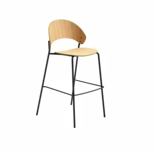 Dosina Bar Stool Low 65 cm Oak Black