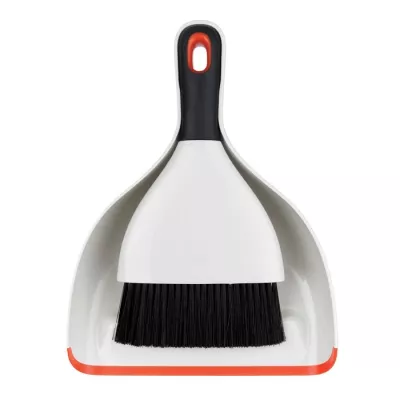 OXO-Zmiotka z szufelką biało/czerwona, Good Grips