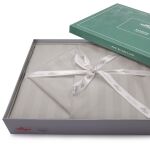 Pościel satyna bambusowo-bawełniana (P) STRIPE GREY/180x200 +2x70x80 z listwą +4x40x40 BAMBOO - 5