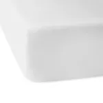 Prześcieradło satyna bawełniana z gumką biały 603/90x200 - 4