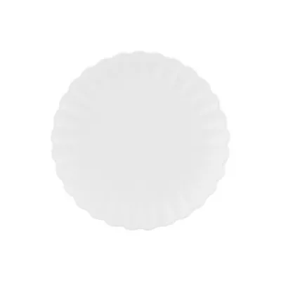 PK-Talerz na ciasto biały Luxe