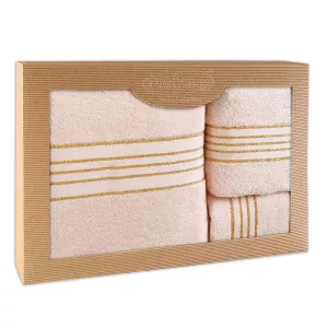 Ręcznik D Bawełna 100% Tiwano Róż Kwarcowy (P) 30x50+50x90+70x140 kpl.