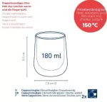 KELA-Zestaw szklanek do cappuccino 2el. Fontana - 3