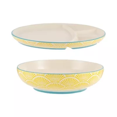 TYP-Zestaw miska + talerz Yellow World Foods