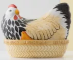MC-Pojemnik Kura ceramiczna do przechowywania jaj - 2