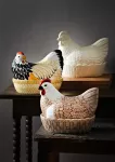 MC-Pojemnik Kura ceramiczna do przechowywania jaj - 5