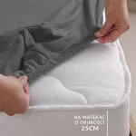 Prześcieradło jersey elastan z gumką 52 CIEMNY SZARY/140x200x30 - 7