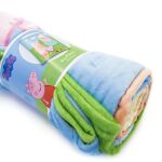 Koc polarowy 150x200 Świnka Peppa (coral) - 3