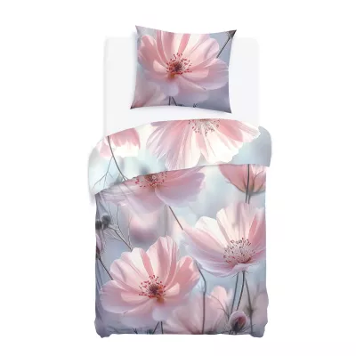 Pościel satyna bawełniana 12417/140x200+1posz.70x80 SATYNLOVE PREMIUM