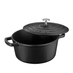KELA-Garnek żeliwny emaliowany 3,8 l czarny Calido - 2