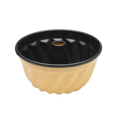 Forma do babki emaliowana 18 cm żółta Riess