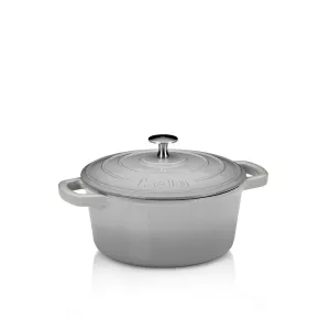 KELA-Naczynie żeliwne 2,5 l okrągłe j.szare Calido